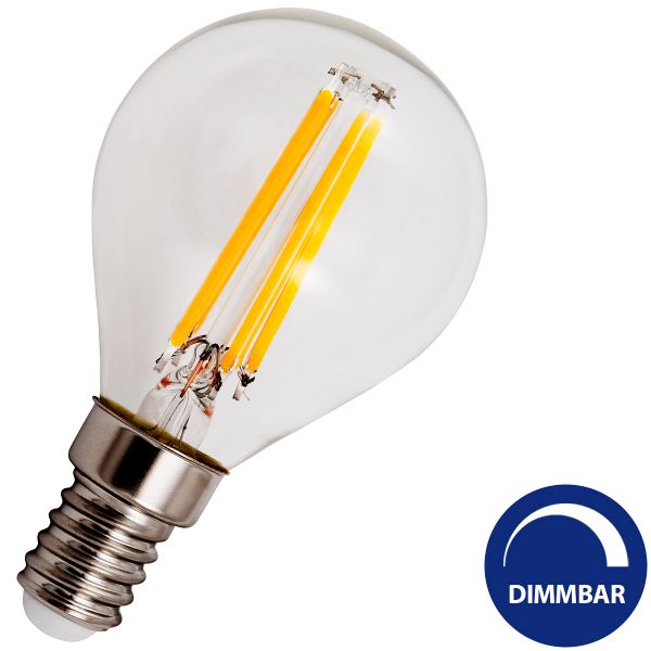 LED Birne E14, 6W, 600lm Filament dimmbar warmweiß