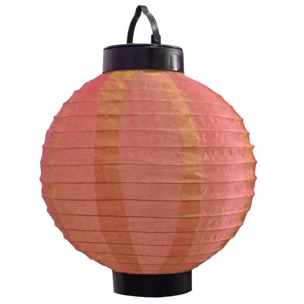 Solar Laterne LED Lampion, Ø 20cm orange