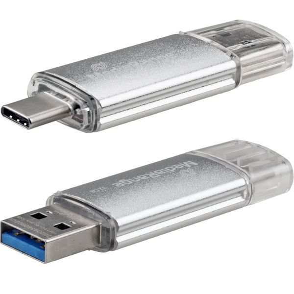 128 GByte USB-C Combo Flashstick, USB 3.0