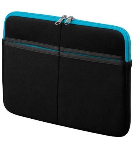 Textilgewebe-Tasche für Tablet-PC, schwarz/blau