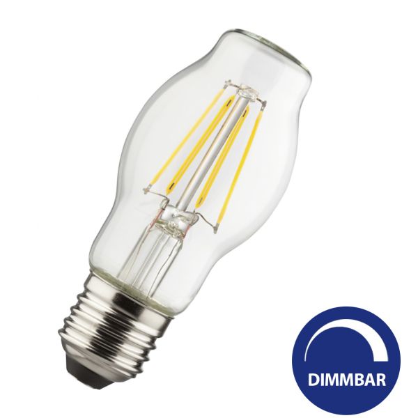 LED Birne E27 6,5W, 806lm warmweiß Filament-LED, dimmbar