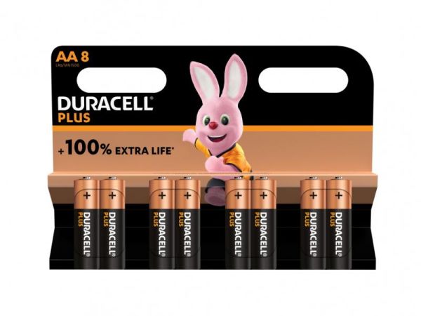 Duracell Plus LR6 AA Mignon Batterien 8er Pack 1,5V