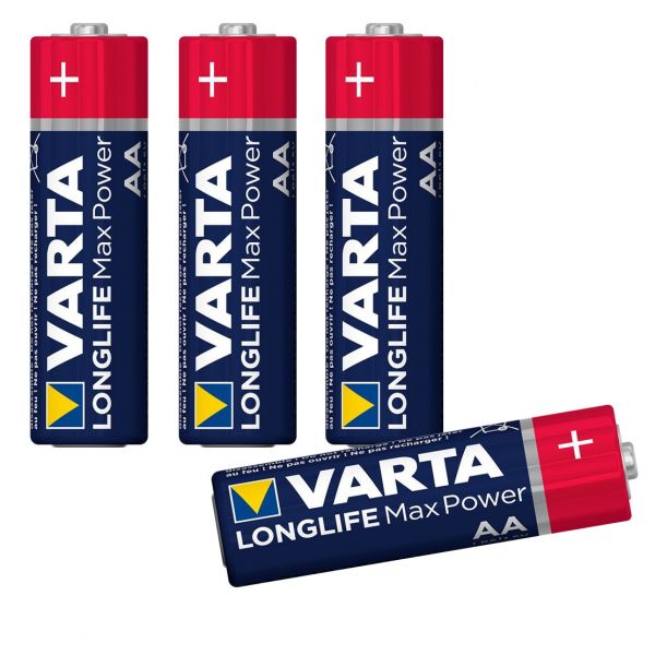 Varta LONGLIFE Power Max AA Batterie, 4 Stück, 1,5V