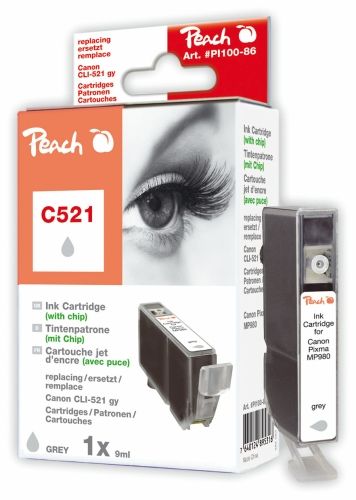 Peach Druckerpatrone PI100-86, kompatibel zu Canon CLI-521gy