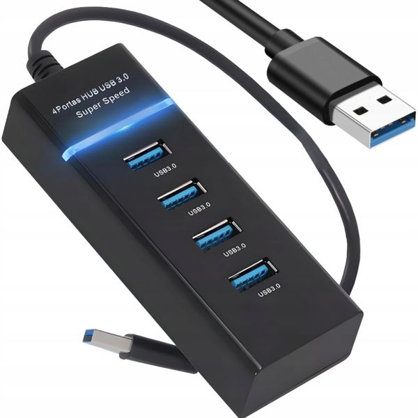 USB Hub kompakt - 4 Ports USB 3.0 High-Speed