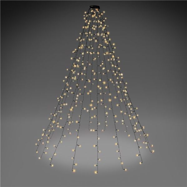 Tannenbaum-Lichterkette - Baumvorhang 400 LED warmweiß 230V