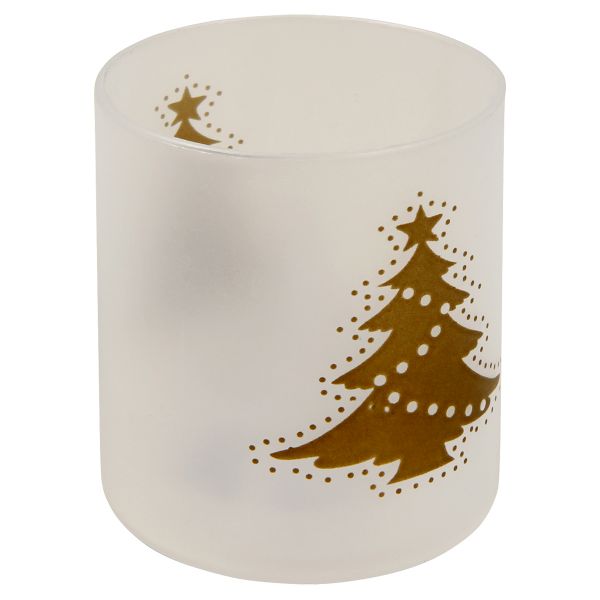 LED Teelicht Weihnachtsbaum-Motiv, flackerndes Licht
