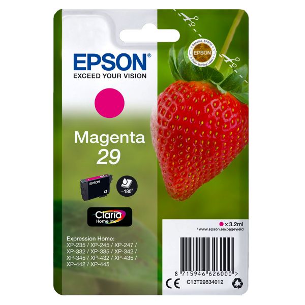 original Epson Tintenpatrone 29 magenta / T29834012