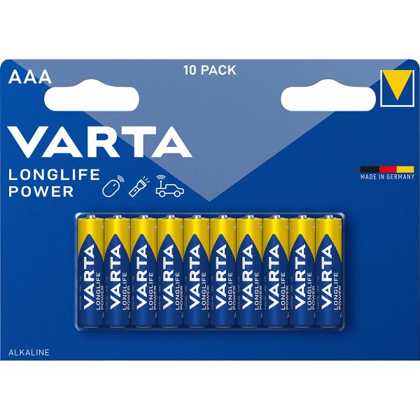 Micro-Batterien, 10 Stück, Varta LongLife Power, AAA 1,5V