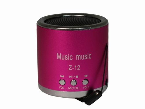 Tragbarer Mini-Lautsprecher/ Mini-MP3-Player, pink