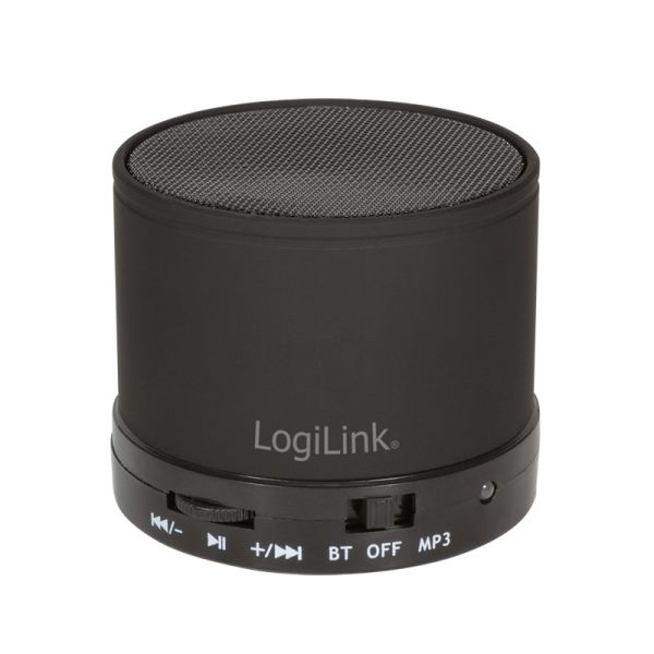Logilink Bluetooth Lautsprecher mit MP3 & FM Radio, schwarz